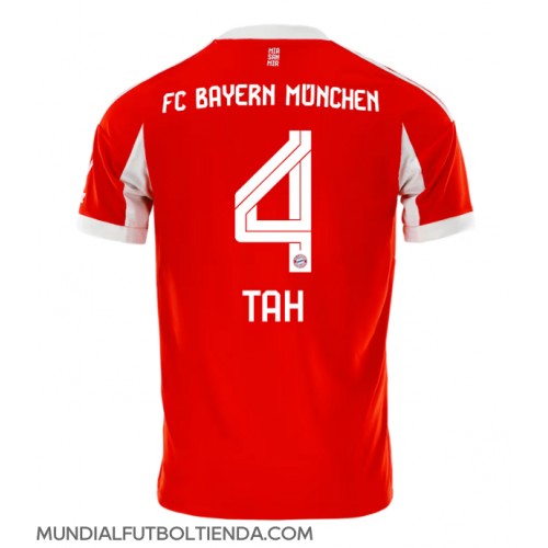 Camiseta Bayern Munich Jonathan Tah #4 Primera Equipación Replica 2025-26 mangas cortas